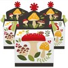 Big Dot of Happiness Wild Mushrooms - Treat Box Party Favors - Red Toadstool Party Goodie Gable Boxes - Set of 12 - 2 of 4