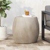 Maggift Patio End Tables, Stylish End Tables for Indoor and Outdoor Use, Ideal for Gardens, Backyard, With Special Design, Gray, 24.75"*17.5"*20.25" - 3 of 4