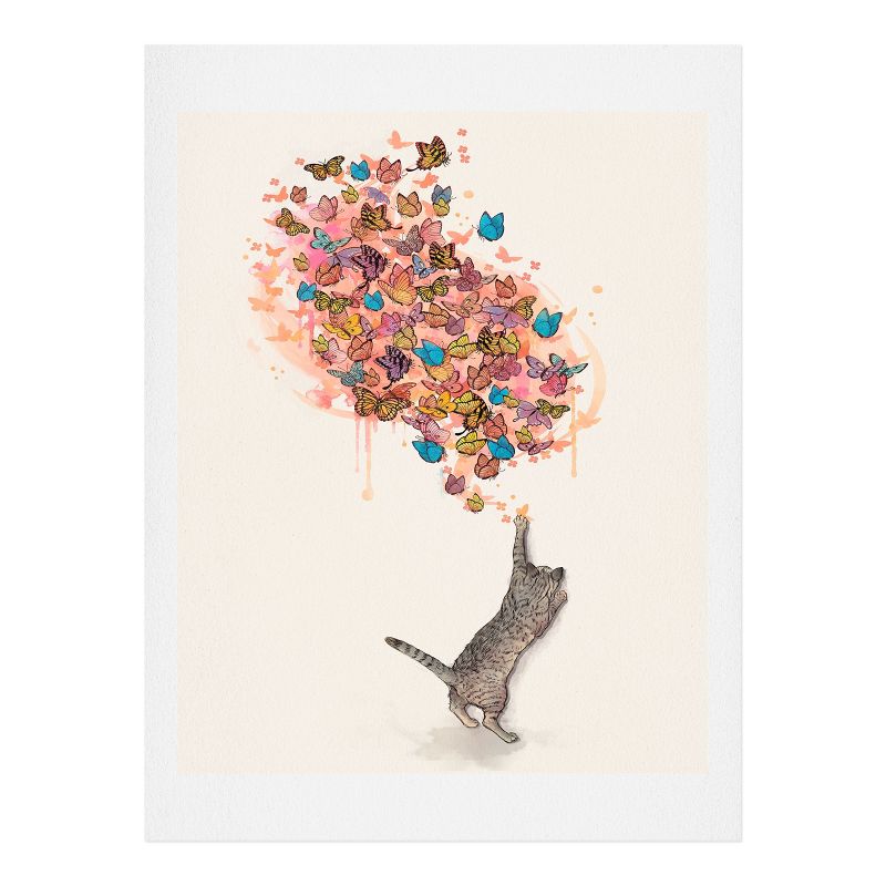 Laura Graves catching butterflies Art Print and Hanger - Society6, 2 of 3
