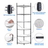 NicBex 72.00" 6-Tier Bookshelf with Adjustable Shelves Bookcases for Living Room Home Office, Black - 3 of 4