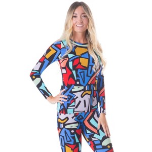 Rocky Women's Thermal Tops Long Johns Underwear Shirt Fleece Lined Base Layer Shirt, Tagless, Insulated For Outdoor Ski Warmth/Extreme Cold Pajamas - 1 of 4