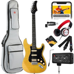 Best Choice Products Beginner Electric Guitar Kit w/ Headphone Amp, Padded Gig-Bag, Headphones - 1 of 4
