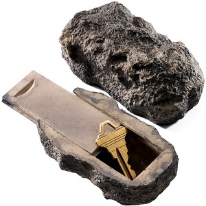 RamPro Hide-a-Spare-Key Fake Rock - Looks & Feels like Real Stone - Safe for Outdoor Garden or Yard, Geocaching (1) - 1 of 4