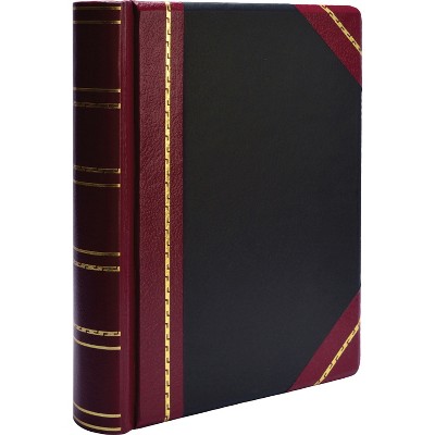 Wilson Jones Minute Book Binder 500-Sheet Cap 11"x8-1/2" Red/Black 39715