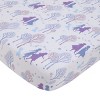 Disney Frozen II Traveling North Lavender, Light Blue and Plum 2 Piece Toddler Sheet Set - Fitted Bottom Sheet, Reversible Pillowcase - 2 of 4