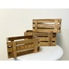 Essential Decor & Beyond 3-Piece Set Wooden Box Natural Accent Decor - 3 of 4