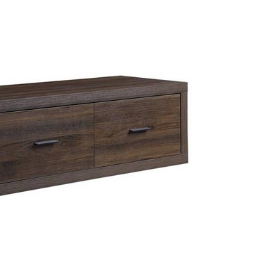 Harel 62'' Walnut Finish Media Console with Storage Cabinet