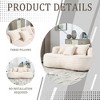 CAVINAS Corduroy Fabric Bean Bag Chair for Adults and Kids,Oversized Lazy Sofa Chair with Foam and High Back,Modern Lounge Chair for Living Room - 4 of 4