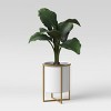 Iron Planter with Stand White/Brass - Project 62™ - 2 of 2