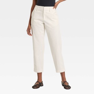 Women's High-Rise Tapered Ankle Chino Pants - A New Day™ - 1 of 3
