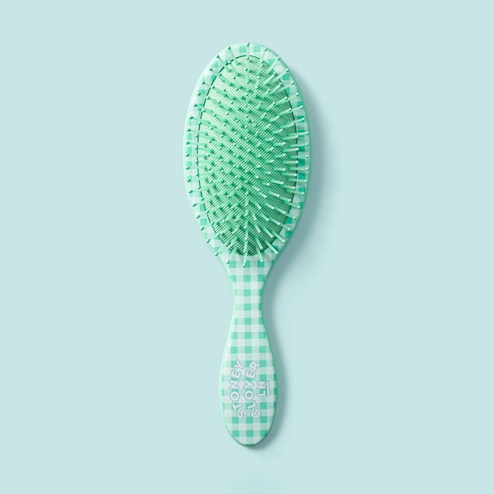 Gingham Detangling Hair Brush - Green - Stoney Clover Lane x Target