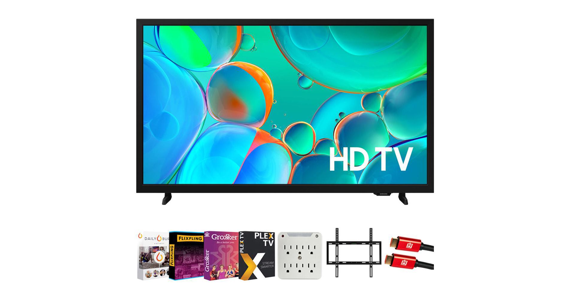 Samsung 32 inch HD H5000F 720P Smart TV (2025) with TV Mount and Accessories