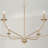 Capital Lighting Dolan 6 - Light Chandelier in  Matte Brass - 3 of 4