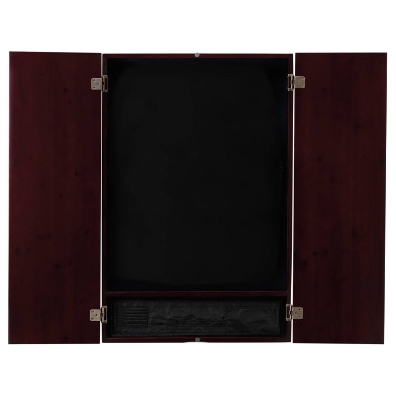Viper Metropolitan Mahogany Soft Tip Dartboard Cabinet, 1 of 8