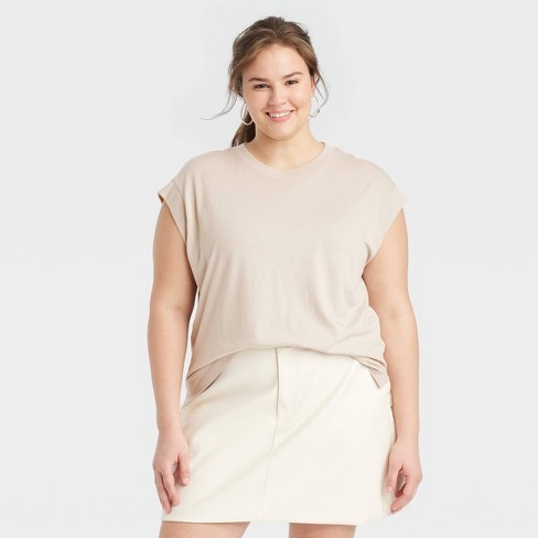 Tan Tops Womens : Target