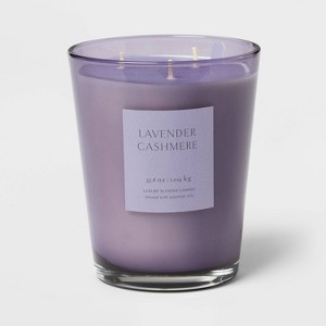 Colored Vase Glass Candle with Dust Cover - Threshold™ - 1 of 4