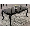 Sapphtopaz 53" Elegant Coffee Table with Curved Legs Rectangle Wood Dining Table with Carved Details Home Decor Coffee Bar for Living Room - 4 of 4