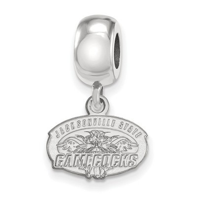 Black Bow Jewelry Sterling Silver Jacksonville State Gamecocks NCAA Bead Charm