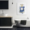 Stupell Industries Blue Pop Splash Glam Fragrance Bottle Canvas Wall Art - 2 of 4