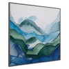 35" x 35" Emerald Quartz A by GI Artlab Framed Wall Art Canvas - Fine Art Canvas: Modern Abstract, Hardwood Frame - 4 of 4