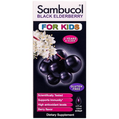 Sambucol for Kids Black Elderberry Immune Support Syrup - 4 fl oz