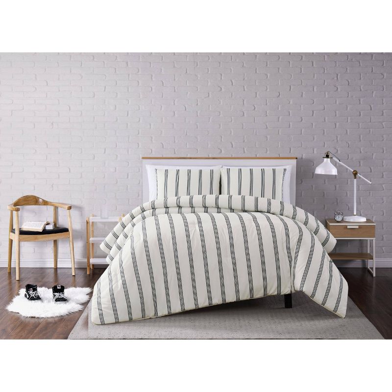 Truly Soft Everyday Millenial Stripe Comforter Set, 1 of 6