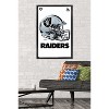 Trends International NFL Las Vegas Raiders - Drip Helmet 20 Framed Wall Poster Prints - 2 of 4