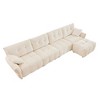 142" Chenille Modular L-Shaped Sectional Sofa with Ottoman - 4 of 4