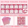Joyfy 28 Packs Valentine's Day Bingo Card Game for Kids' Classroom School Party Valentines Day Exchange Cards Gift - 2 of 4