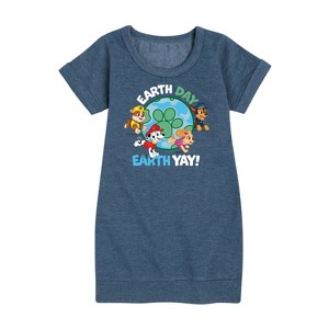 - Paw Patrol - Earth Day Yay Graphic Short Sleeve Fleece Dress - 1 of 4