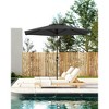 7.5FT Outdoor Patio Umbrella with 6 Sturdy Ribs, Table Umbrella with Push Button Tilt and Crank, UV Protection Waterproof (Gray) - 2 of 4