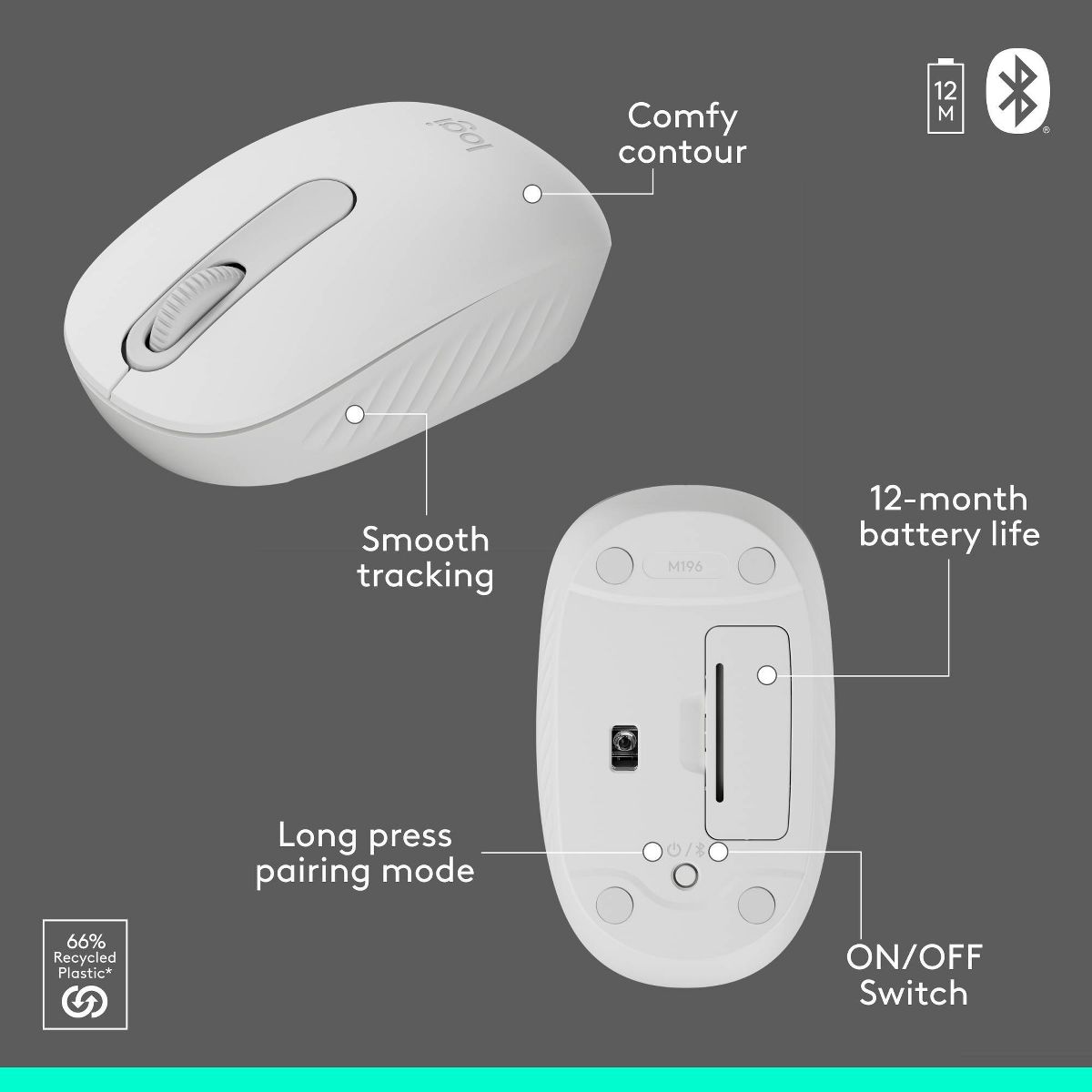 Logitech Bluetooth Compact Combo - White - thumbnail 7