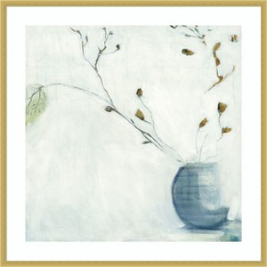 Amanti Art Winter Vase by Tara Leaver Wood Framed Wall Art Print - 1 of 4