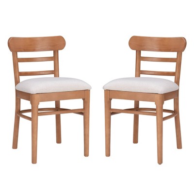 Set of 2 Tinsley Armless Chair Brown - Linon