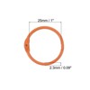 Unique Bargains Metal Anti-Rust Round Binder Rings for Key Chain Scrapbooks 10 Pcs - 2 of 4