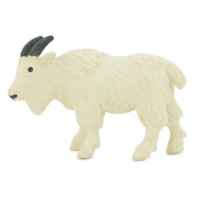 Collectible Wildlife Gifts | Mountain Goat, Hard Rubber, Hand Painted, Realistic, Model,  Toy,  Educational, Gift,      2"    F3536 B138 - 1 of 4