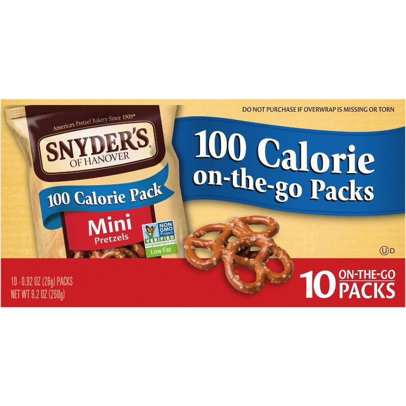 Snyder&#39;s of Hanover Mini Pretzels - 100 Calorie Individual Packs Multipack - 10ct, 2 of 5