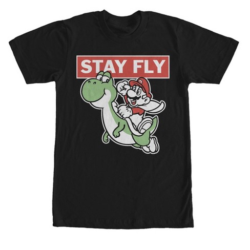 Men's Nintendo Mario Stay Fly T-shirt : Target