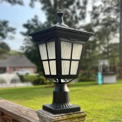 Cedar Hill bSolar Post Cap Light – Classic Design with Advanced Solar Technology