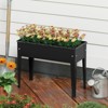 Costway Raised Garden Bed Elevated Metal Planter Box with Legs Drainage Holes Gardening Box - 2 of 4
