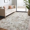 Coucheta Vintage Printed Runner Rug, Machine Washable Low Pile Hallway with Non-Slip Backing, Kitchen Laundry Entrance Carpet, Multi-Color & Size - 3 of 4