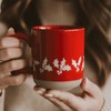 Holly 14oz. Red Stoneware Coffee Mug - 3 of 4