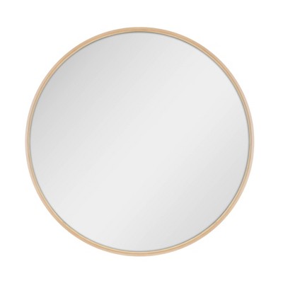 Master & Co. 36" Round Woodgrain Mirror Natural