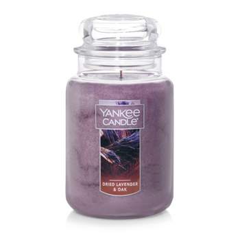 22oz Dark Lavender Oak Large Jar Candle