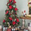 TopComfy Decorative Object Christmas Ball Ornaments Set of 6 for Holiday Party Decorations, Green, 3.9"*3.9"*3.9" - 3 of 4