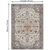 Boho Runner Rug – Soft, Non-Slip, Washable, Vintage Print for Hallway, Bedroom & Living Room - 2 of 4