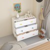 Angel Sar Kids 3-Drawer Dresser, Baby Nightstand Storage Cabinet for Nursery, Toddler Bedroom and Living Room, Children's Chest with Anti-Tip Design - 2 of 4