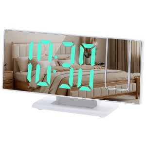 REGALWOVEN Dimmable LED Alarm Clock  Snooze Function 7.3"L x 1.9"W x 3.0"H 1 Pc - 1 of 4