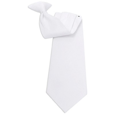 Men's Solid Color 19" Clip On Neck Tie