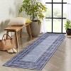 Acekool Modern Area Rug 2x6 Washable Low Pile Non-Slip Stain Resistant Accent Carpet for Living Room, Bedroom, Home Decor Gray - 2 of 4